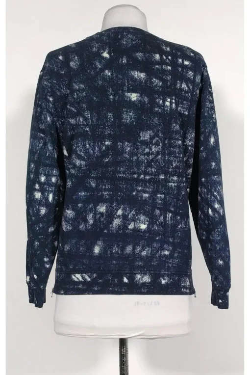 Carven - Tie Dye Zipper Embroidered Sweatshirt Sz S