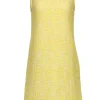 Carven - Yellow Sleeveless Tweed Shift Dress w/ Pockets Sz 8