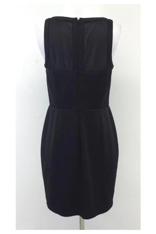Catherine Malandrino - Black Mesh Panel Sleeveless Dress Sz 10