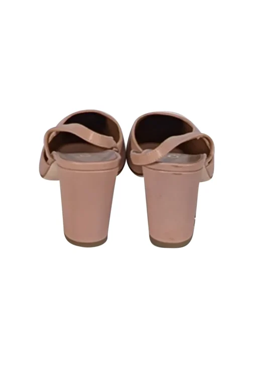 Chanel - Beige Two Tone Leather Sling Back Low Pumps Sz 11
