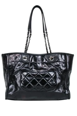 Chanel - Deauville Tote Glazed Calfskin Leather