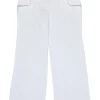 Chanel - White Cropped Denim Pants Sz 8