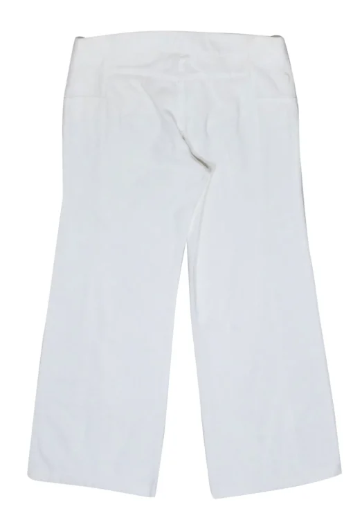 Chanel - White Cropped Denim Pants Sz 8