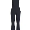 Chiara Boni - Black Sleeveless Bow One Shoulder Jumpsuit Sz 10