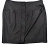 Chloe - Black Button Front Wool Blend Skirt Sz 8