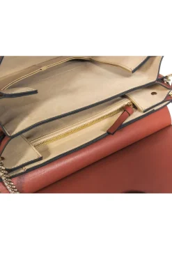 Chloe - Brown Leather & Suede Fold-Over 