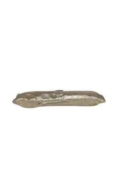 Chloe - Gold Metallic Leather Long Clutch