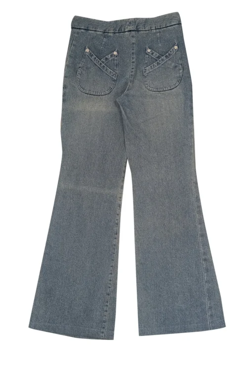 Chloe - Light Wash Wide Leg Jeans Sz 2