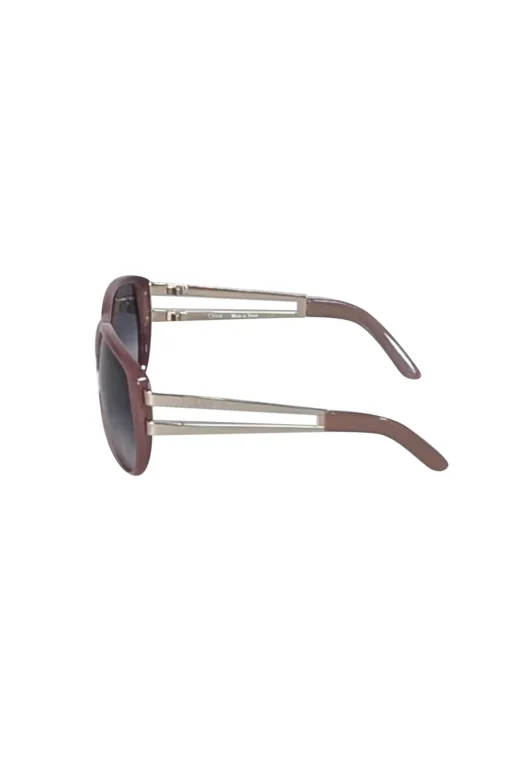 Chloe - Mauve Pink Large Frame Sunglasses