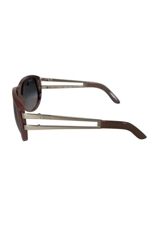 Chloe - Mauve Pink Large Frame Sunglasses