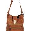 Chloe - Tan Leather Rectangular Shoulder Bag