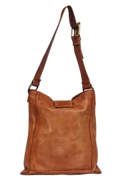 Chloe - Tan Leather Rectangular Shoulder Bag