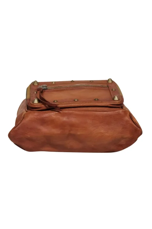 Chloe - Tan Leather Rectangular Shoulder Bag
