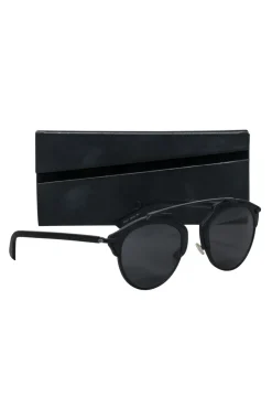 Christian Dior - Black Cat Eye Aviator Sunglasses