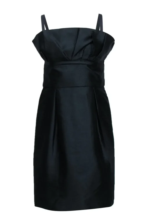 Christian Dior - Black Structured Sleeveless Mini Dress Sz 6
