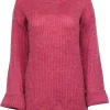 Christian Dior - Dark Pink Knit Crewneck Sweater Sz 10