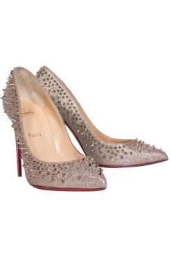Christian Louboutin - Champagne Escarpic Spike Pump Sz 10