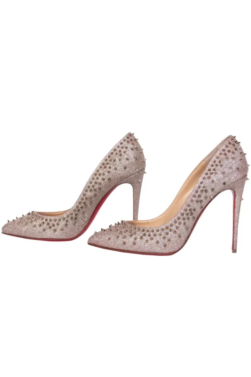 Christian Louboutin - Champagne Escarpic Spike Pump Sz 10