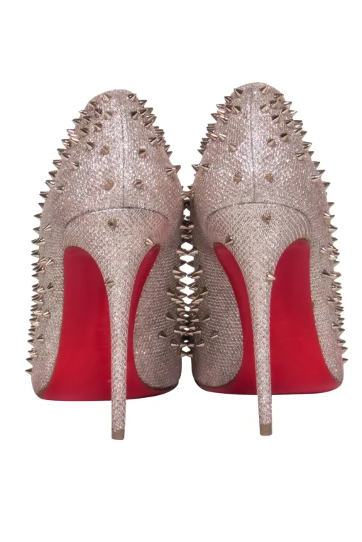 Christian Louboutin - Champagne Escarpic Spike Pump Sz 10