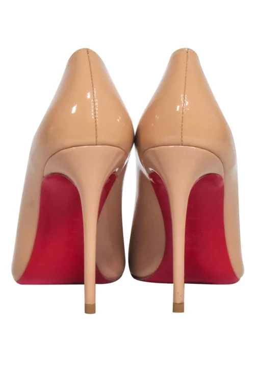 Christian Louboutin - Nude "Kate 100" Patent Basic Pumps Sz 8