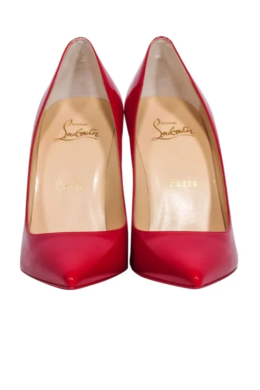 Christian Louboutin - Red "Kate 100" Patent Basic Pumps Sz 6.5