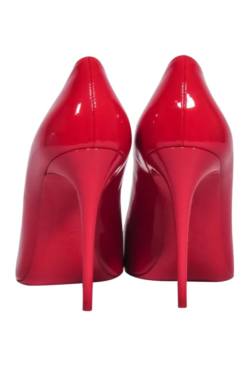 Christian Louboutin - Red "Kate 100" Patent Basic Pumps Sz 6.5