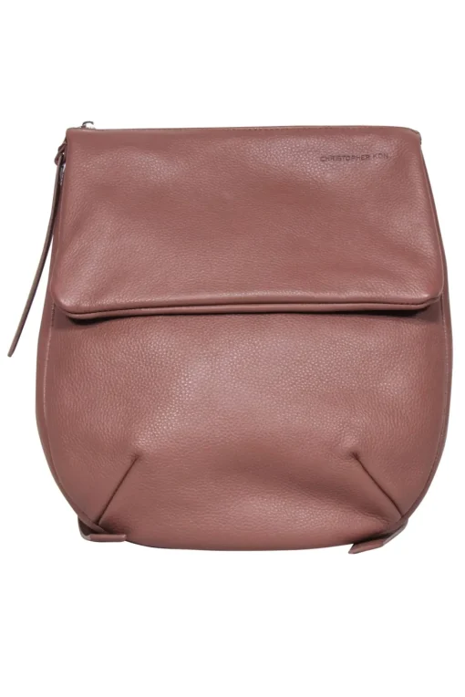 Christopher Kon - Light Brown Pebbled Leather Backpack