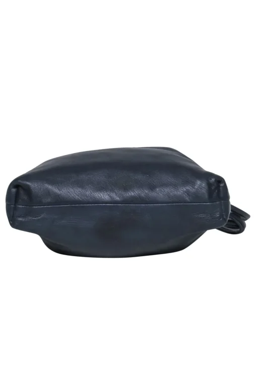 Clare V. - Navy Leather Drawstring Bucket-Style Crossbody