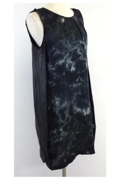 Clu - Black & Blue Mixed Media Dress Sz S