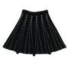 Club Monaco - Black & White Knit "Plunetta" Circle Skirt Sz XS