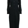 Club Monaco - Black Knit Maxi Shirt Dress Sz XS