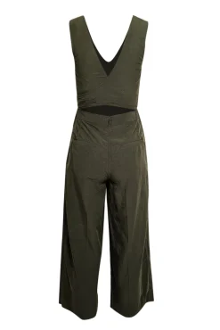 Club Monaco - Green Sleeveless Tie-Back Jumpsuit Sz 2