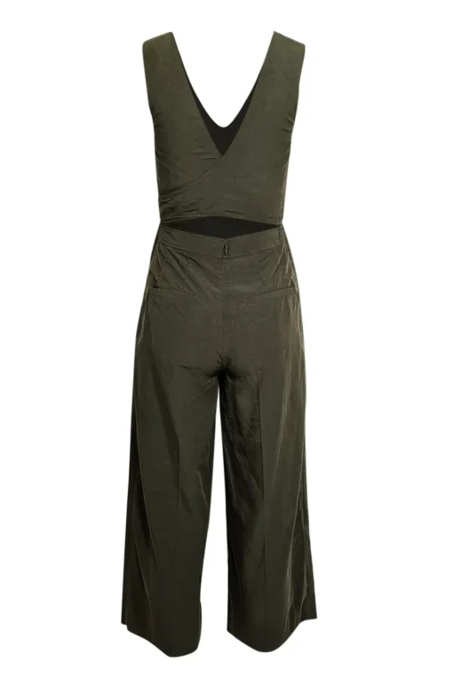 Club Monaco - Green Sleeveless Tie-Back Jumpsuit Sz 2