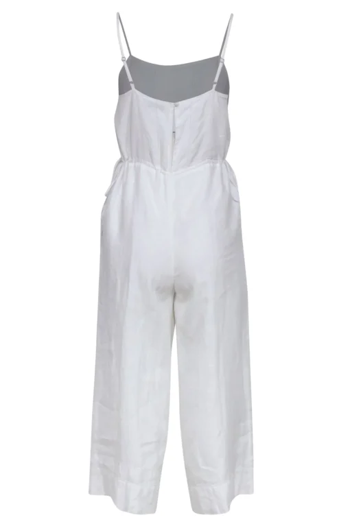 Club Monaco - Ivory Sleeveless Drawstring Jumpsuit Sz 2