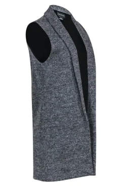 Club Monaco - Long Grey Wool Blend Vest Sz M