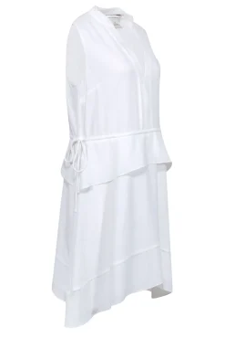 Club Monaco - White Sleeveless V-Neckline Dress Sz 12
