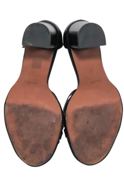 Coach - Black Leather Open Toe Strappy Sandal Sz 7