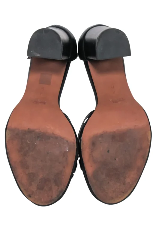 Coach - Black Leather Open Toe Strappy Sandal Sz 7