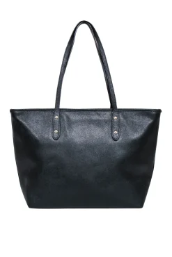 Coach - Black Pebbled Leather Tote Bag