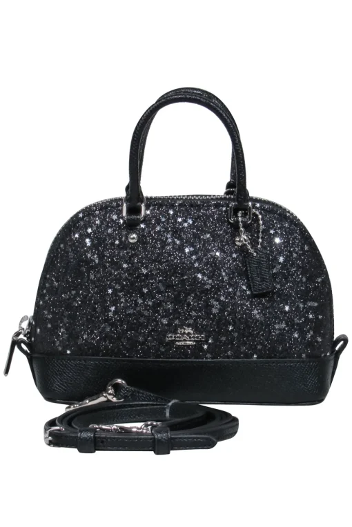 Coach - Black Sparkly Star Mini Convertible Crossbody
