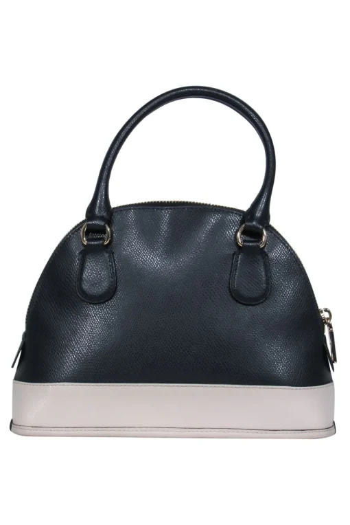 Coach - Dark Navy & Beige Mini Bowler-Style Convertible Purse