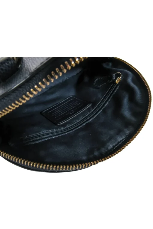 Coach - Dark Navy & Beige Mini Bowler-Style Convertible Purse