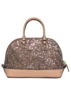 Coach - Gold & Tan Sparkly Star Mini Convertible Crossbody