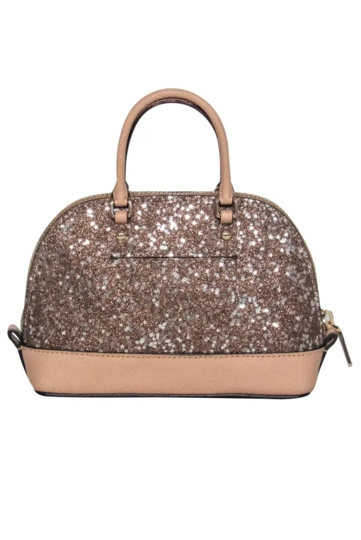 Coach - Gold & Tan Sparkly Star Mini Convertible Crossbody
