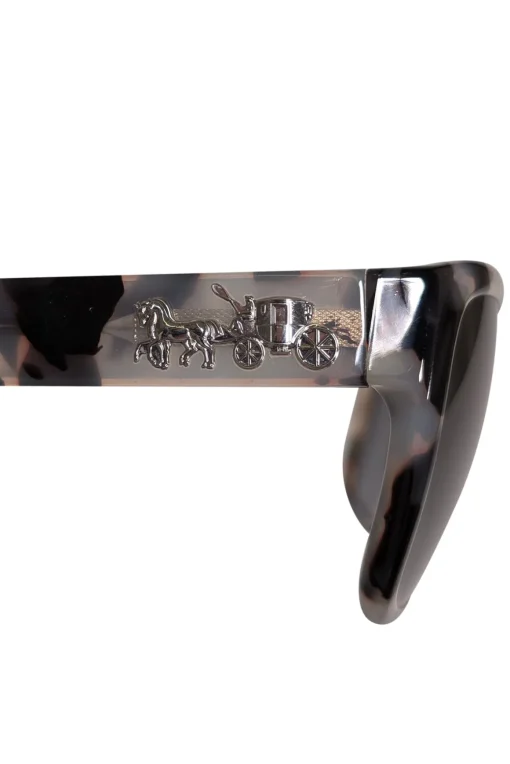 Coach - Grey & Brown Translucent "Cookies & Cream" Tortoise Sunglasses
