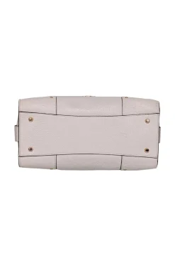 Coach - Ivory Pebbled Leather Satchel Bag