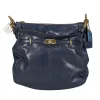 Coach - Navy Blue Leather Hobo Shoulder Bag
