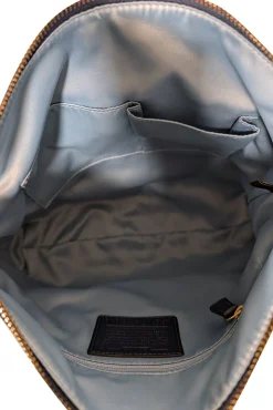 Coach - Navy Blue Leather Hobo Shoulder Bag