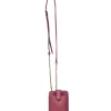 Coach - Pink Saffiano Leather Phone Crossbody Bag