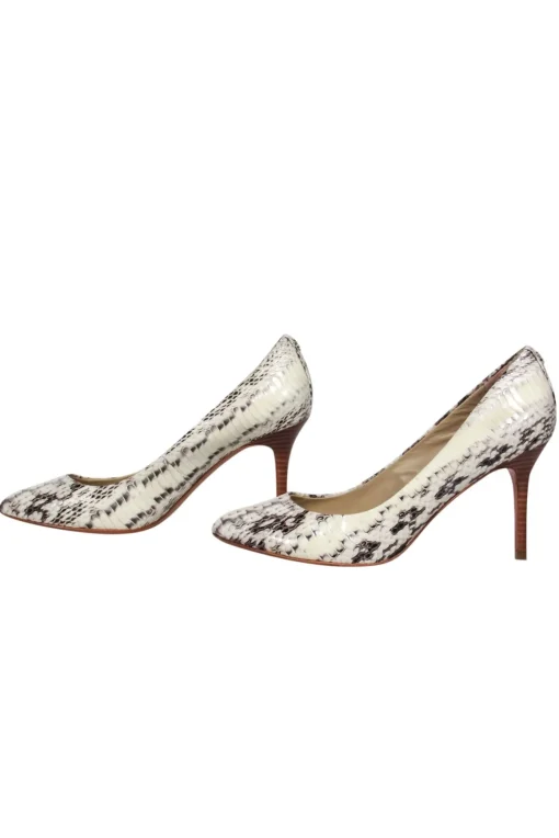 Coach - White & Black Snakeskin "Nala" Pumps Sz 8